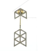 14ct Yellow Gold Diamond Arrow Single Earring 0.35 Carats - Valued By AGI £2,450.00 - A lovely