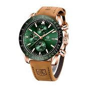 RRP £43.40 BENYAR Men's Watch Quartz Sports Chronograph Fashion