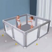 RRP £72.57 Large Baby Playpen with Super Soft Breathable Mesh