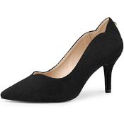 RRP £35.72 Allegra K Women's Pointed Toe Pull on Stiletto Heels