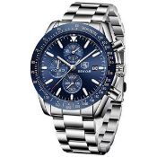 RRP £41.35 BY BENYAR Mens Watches Analog Quartz Chronograph Waterproof