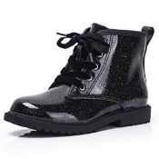 RRP £48.23 FITORY Kids Girls Glitter Ankle Boots Warm Waterproof
