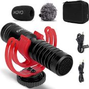 RRP £50.20 Movo VXR10-PRO External Video Microphone for Camera