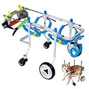 RRP £209.75 HobeyHove Adjustable 4-Wheel Dog Cart/Wheelchair for