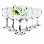 RRP £20.13 RB Balloon Gin Cocktail Glasses Premium Plastic Unbreakable Reusable 45cl
