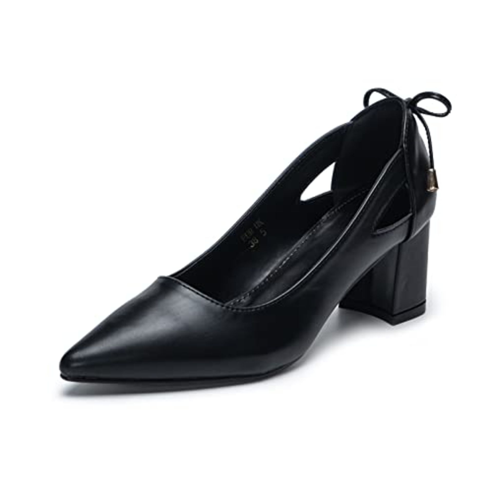 RRP £37.65 Women Court Shoes Matte Wedding Shoes Wide Fits Pumps Black 6