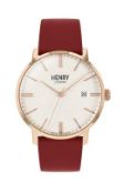 RRP £33.49 Henry London Regency Rose Gold Case Creamy White Dial