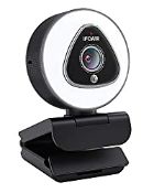 RRP £36.84 IFOAIR HD 1080P Streaming Webcam with Built-in Adjustable