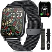 RRP £47.45 Smart Watch Men Android Black