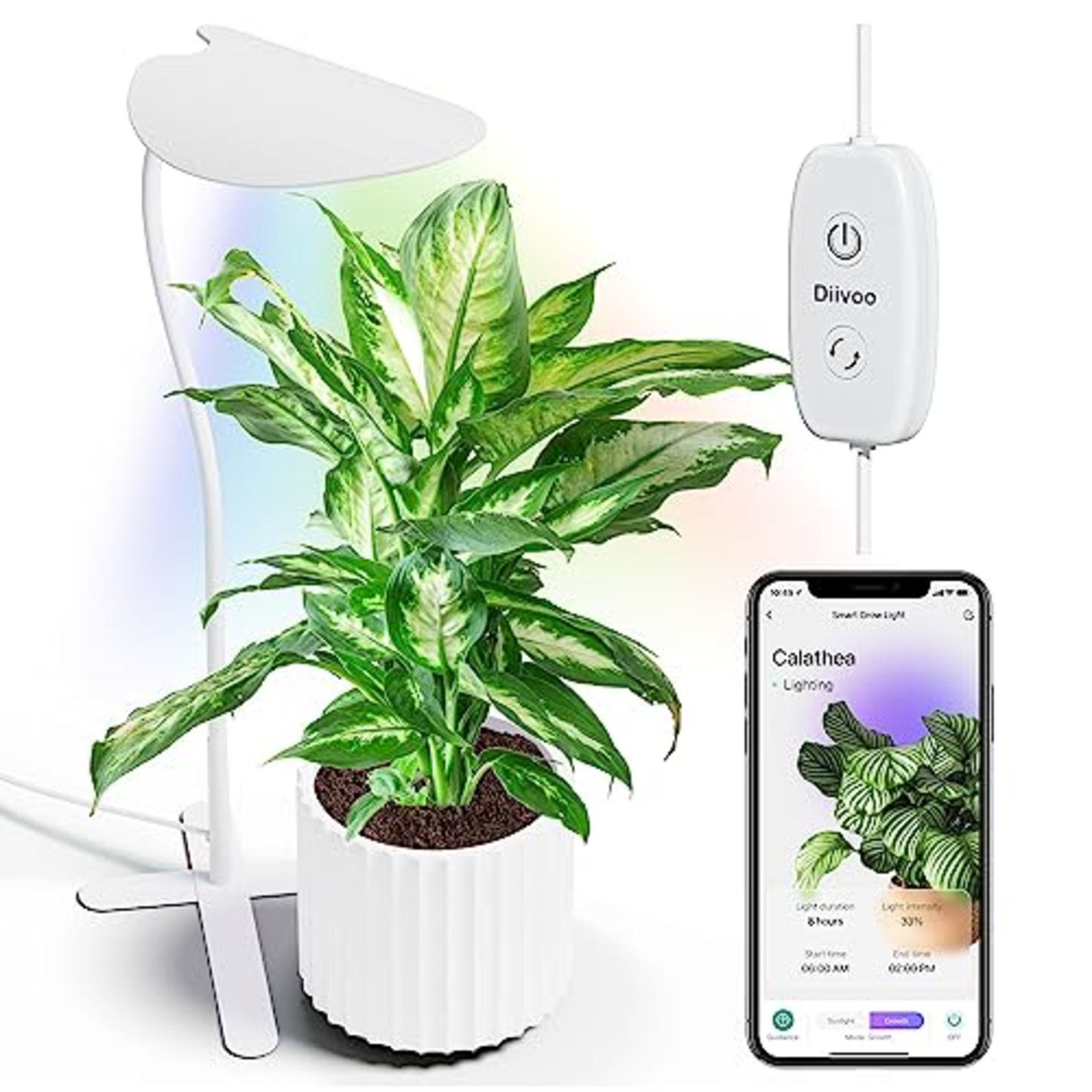 RRP £20.09 Diivoo Smart Grow Light for Indoor Plant