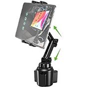 RRP £29.23 Cuxwill Car Cup Holder Tablet Mount for 4-13" Tablet & Phone