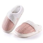 RRP £11.15 POMBEN Ladies House Slippers Memory Foam Slippers for