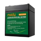 RRP £31.25 Miady 12V 7.2Ah 2000 Cycles Sealed LiFePO4 Battery for UPS