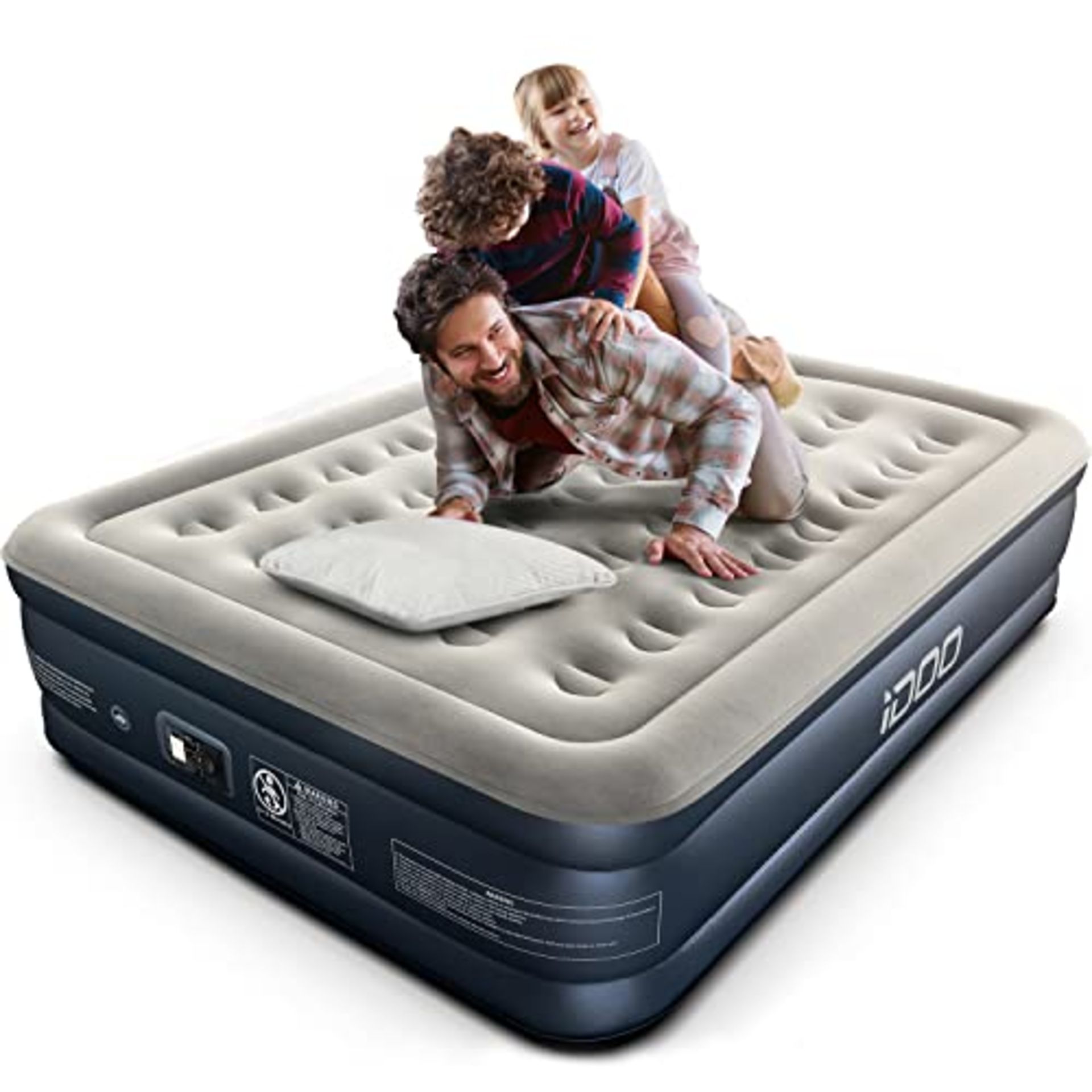 RRP £89.32 iDOO King Size Air Bed with Built-in Electric Pump