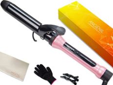 RRP £33.82 ANGENIL Curling Iron Wand Tongs 1 1/4 Inch