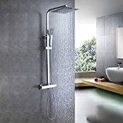 RRP £85.85 Huiyang Bathroom Thermostatic Valve Shower Mixer Set