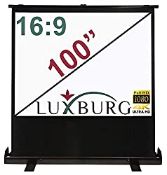 RRP £267.95 LUXBURG 100" 221x125cm UHD 4K Portable Freestanding