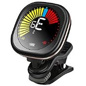 RRP £16.33 LEKATO Guitar Tuner Clip-on Tuner Rechargeable Bass