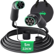 RRP £147.76 MCEVKELN Type 2 EV Charging Cable 22kW 32A Electric