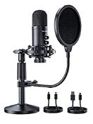 RRP £35.74 SOOMFON USB Condenser Microphone for PC PC Microphone with Liftable Stand