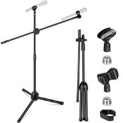 RRP £24.55 CAHAYA Tripod Boom Sheet Microphone Stand Universal Metal Mic Stand