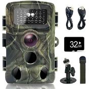 RRP £44.65 CRABGO Wildlife Camera 36MP 1080P Trail Camera with