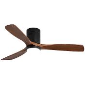 RRP £178.65 Czxfitness 52 Inch 3 Walnut Solid Wood Blade Flush