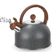 RRP £22.32 Whistling Kettle 2.5 L Stove Induction Stovetop Whistling