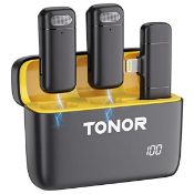 RRP £33.49 TONOR Wireless Lavalier Microphones for iPhone iPad