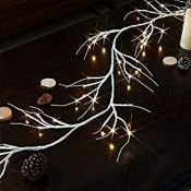 RRP £19.08 Eambrite Christmas Decorations 1.8m White Garland with