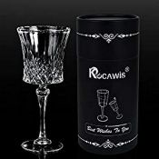RRP £8.92 KOCAWIS Crystal Wine Glasses Crystal Glasses Wine Glasses