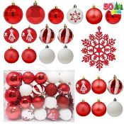 RRP £10.04 Joiedomi 50 Pcs Christmas Ornaments