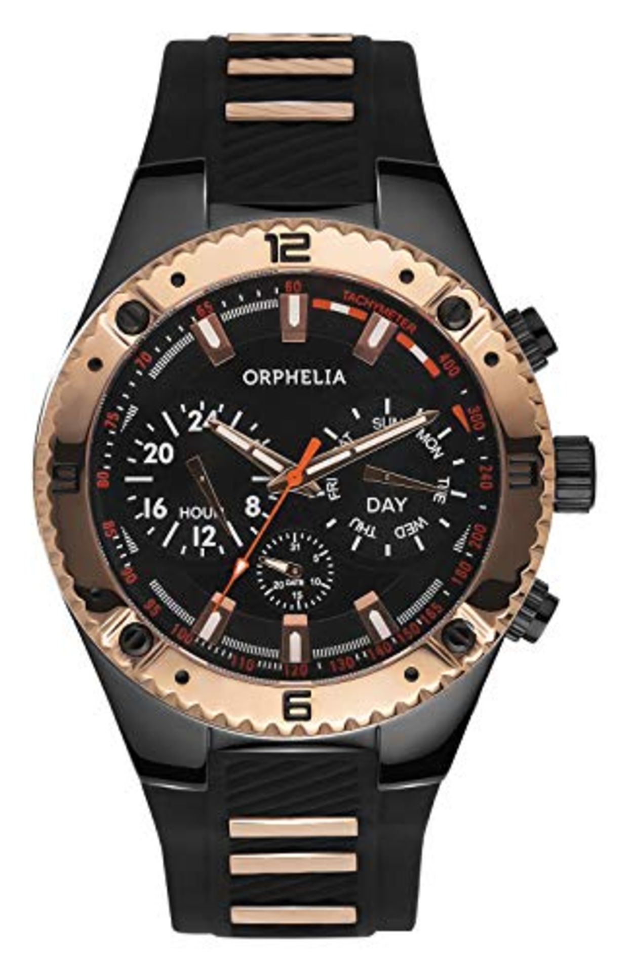 RRP £46.90 Orphelia Men's Quartz Watch 86503 with Rubber Strap