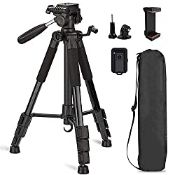 RRP £32.79 Everesta 57in Tripod for Camera and Phone Camera Tripod