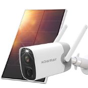 RRP £55.82 HOWIRAY Security Cameras Wireless Outdoor with Solar Panel