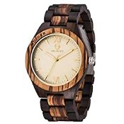 RRP £33.98 Mens Womens Wooden Watches