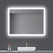 RRP £178.65 AI-LIGHTING Bathroom Mirror with Shaver Socket Bathroom