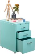 RRP £56.17 HollyHOME 3-Drawer Mobile File Cabinet