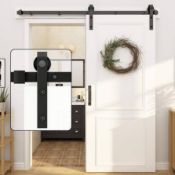 RRP £63.41 WINSOON 5FT/152cm Sliding Barn Door Hardware Track