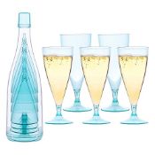 RRP £12.27 FNG8 Plastic Champagne Flutes (5 Pack)