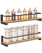 RRP £23.93 OROPY 2 Pack Spice Rack Wall Mounted