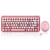 RRP £42.42 Perixx PERIDUO-713 Wireless 2.4 GHz Cute Keyboard and Mouse Combo