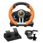 RRP £92.23 PXN V3 PRO Gaming Steering Wheel and Pedals