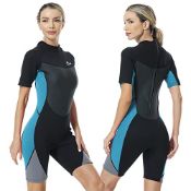 RRP £55.19 Owntop Shorty Wetsuit Women 3mm Neoprene Wet Suit for