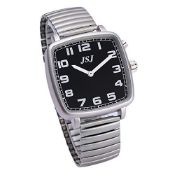 RRP £46.90 VISIONU Square English Talking Watch with Alarm