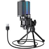 RRP £33.21 TONOR Gaming USB Microphone with RGB