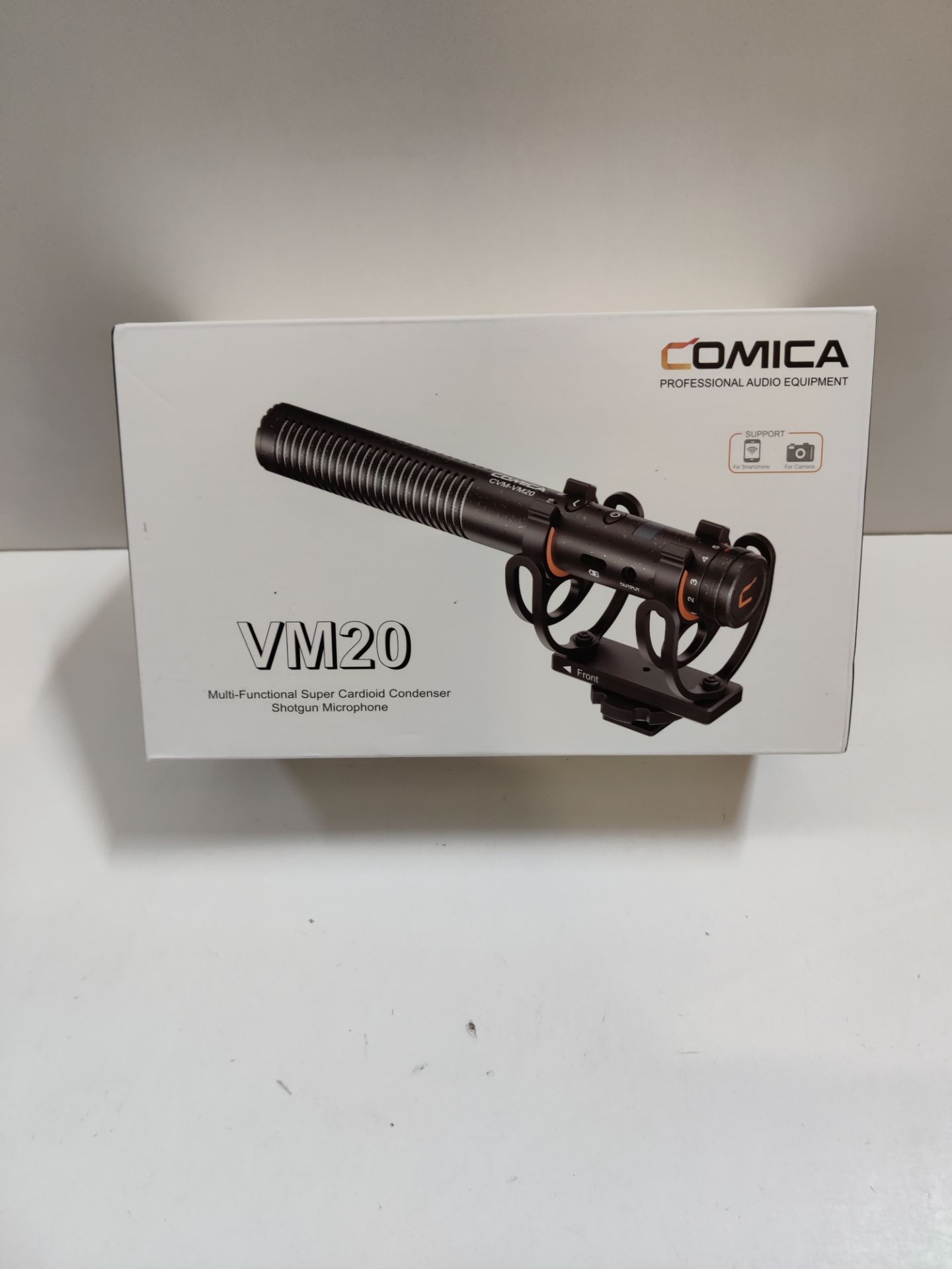 RRP £124.81 Comica VM20 Shotgun Video Microphone with OLED Power - Image 2 of 2