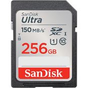 RRP £29.82 SanDisk 256GB Ultra SDXC card up to 150 MB/s with A1