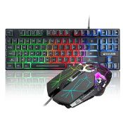 RRP £27.90 LexonElec K16 Wired 87keys Gaming keyboard Mouse Combo