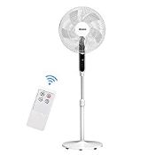 RRP £89.32 PELONIS 16-inch Pedestal Fan with Remote Control